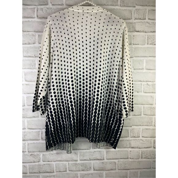 Cathy Daniels One piece Sweater Set Tank and Sweater Black and White Size 1X - Picture 2 of 5